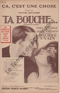 Partition de la chanson : ça, c'est une chose Ta bouche