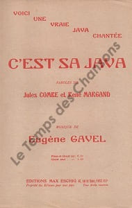 Partition de la chanson : C'est sa java