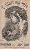 Partition de la chanson : C'était ma mie       Romance .  - Vaudry Adolphe - Ryon Hippolyte