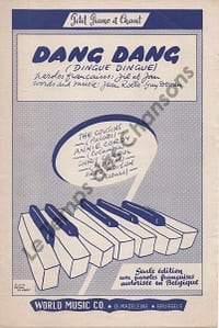 Partition de la chanson : Dang-Dang Dingue-dingue