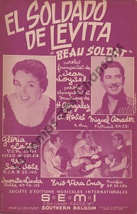 Partition de la chanson : El soldado de levita Beau soldat