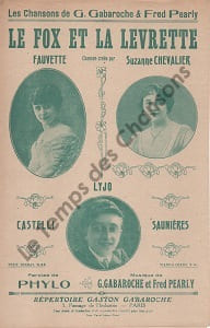 Partition de la chanson : Fox et la levrette (Le)