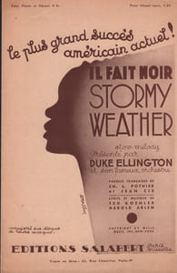 Partition de la chanson : Il fait noir ... Stormy weather