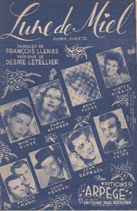 Partition de la chanson : Lune de miel        