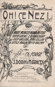 Partition de la chanson : Oh ! ce nez !