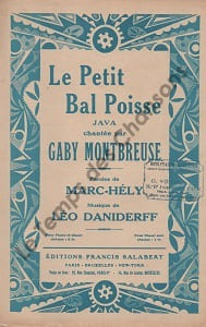Partition de la chanson : Petit bal poisse (Le) Tampon