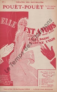 Partition de la chanson : Pouèt - Pouèt ! Elle est à vous Théâtre des Nouveautés