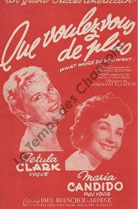 Partition de la chanson : Que voulez-vous de plus ? What more do you want ?