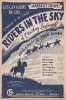 Partition de la chanson : Riders in the sky  Les cavaliers du ciel      .  - Jones Stan - Amade Louis,Frachon Jo,Jones Stan