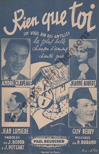 Partition de la chanson : Rien que toi