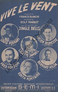 Partition de la chanson : Vive le vent