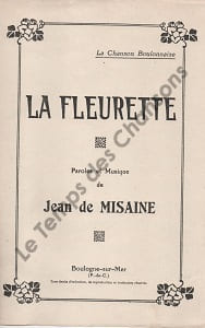 Partition de la chanson : Fleurette (La)        