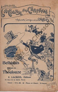 Partition de la chanson : Course au chapeau (La) Chanson comique