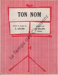 Partition de la chanson : Ton nom