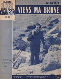 Partition de la chanson : Viens ma brune