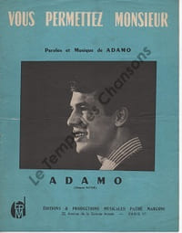 Partition de la chanson : Vous permettez Monsieur