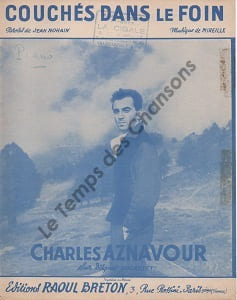 Partition de la chanson : Couchés dans le foin