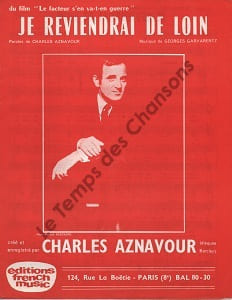 Partition de la chanson : Je reviendrai de loin      Facteur s'en va-t-en guerre (le)  