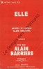 Partition de la chanson : Elle / Avenir sans toi (L')     Orchestration   . Barrière Alain - Barrière Alain - Barrière Alain