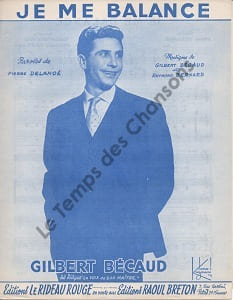 Partition de la chanson : Je me balance