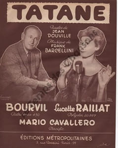 Partition de la chanson : Tatane
