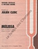 Partition de la chanson : Mélissa        . Clerc Julien - Clerc Julien - Mac Neil David