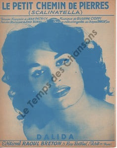 Partition de la chanson : Petit chemin de pierres (Le)  Scalinatella      