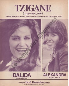 Partition de la chanson : Tzigane  Zigeunerjunge      