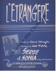 Partition de la chanson : Etrangère (L')        . Serge et Sonia - Ferré Léo - Aragon Louis