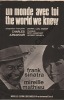 Partition de la chanson : Monde avec toi (Un)  The world we knew      . Sinatra Frank,Mathieu Mireille - Kaempfert Bert,Rehbein Herbert - Aznavour ...
