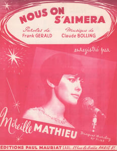 Partition de la chanson : Nous on s'aimera