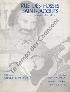 Partition de la chanson : Rue des Fossés Saint-Jacques        