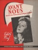 Partition de la chanson : Avant nous        . Piaf Edith - Monnot Marguerite - Rouzaud René