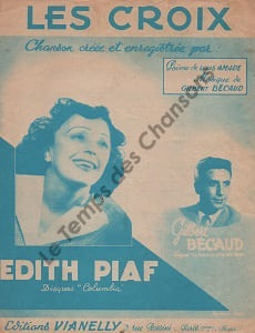 Partition de la chanson : Croix (Les)