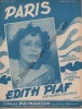 Partition de la chanson : Paris        . Piaf Edith - Bernheim André - Bernheim André