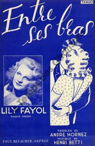 Partition de la chanson : Entre ses bras