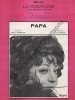 Partition de la chanson : Papa        . Régine - Bartel José - Marnay Eddy