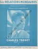 Partition de la chanson : Relations mondaines (Les)        . Trenet Charles - Trenet Charles - Trenet Charles