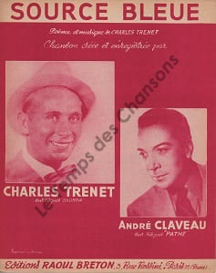 Partition de la chanson : Source bleue