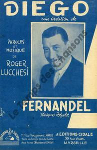Partition de la chanson : Diego