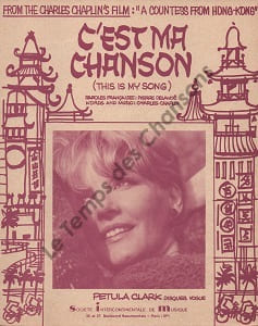 Partition de la chanson : C'est ma chanson This is my song A countess from Hong-Kong