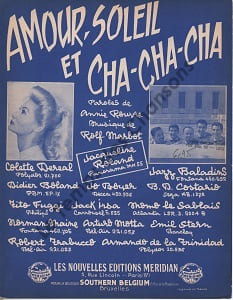 Partition de la chanson : Amour, soleil et cha-cha-cha