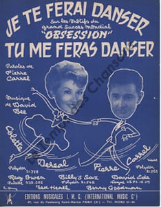 Partition de la chanson : Je te ferai danser Tu me feras danser
