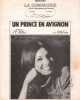 Partition de la chanson : Prince en Avignon (Un)     Annotation de note    . Ofarim Esther - Bourtayre Jean-Pierre - Thomas Frank,Rivat Jean-Michel