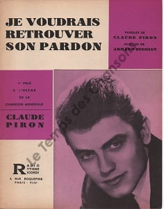 Partition de la chanson : Je voudrais retrouver son pardon