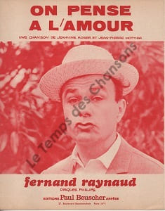 Partition de la chanson : On pense à l'amour