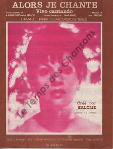 Partition de la chanson : Alors je chante Vivo cantando