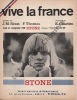 Partition de la chanson : Vive la France        . Stone - Charden Eric - Thomas Frank,Rivat Jean-Michel