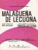 Partition de la chanson : Malaguena de Lecuona        .  - Lecuona Ernesto - Rouzaud René
