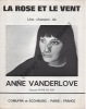Partition de la chanson : Rose et le vent (La)        . Vanderlove Anne - Vanderlove Anne - Vanderlove Anne